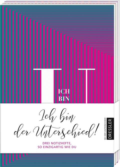 3er-Set Notizhefte &bdquo;Ich bin der Unterschied!&ldquo; -  Dressler