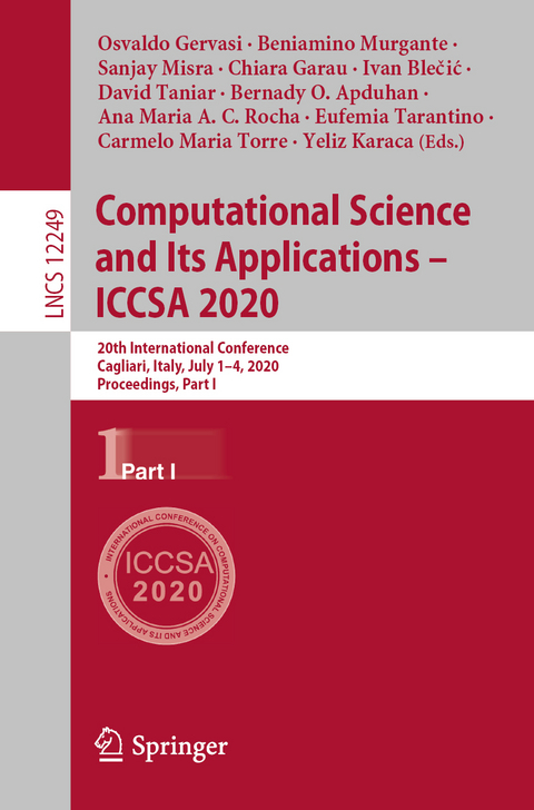 Computational Science and Its Applications &ndash; ICCSA 2020 - 