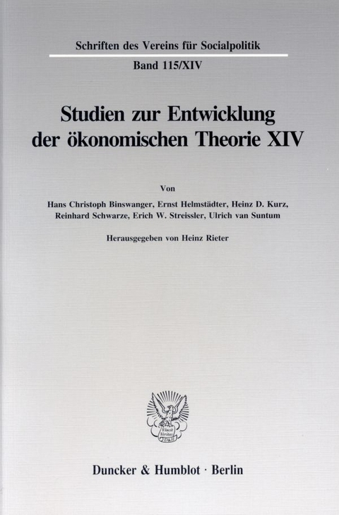 Johann Heinrich von Th&uuml;nen als Wirtschaftstheoretiker. - 