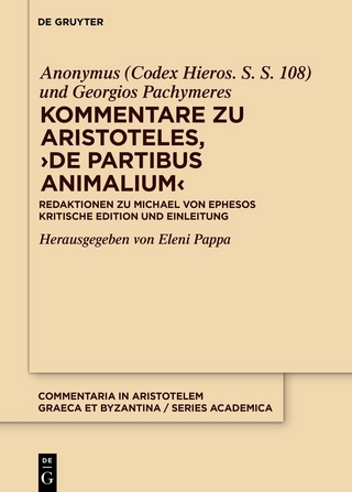 Kommentare zu Aristoteles, ›De partibus animalium‹