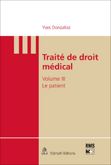 Trait&eacute; de droit m&eacute;dical - Yves Donzallaz