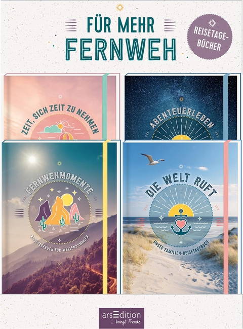 Display Reisetageb&uuml;cher