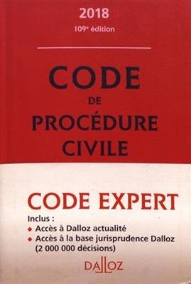 Code de proc&eacute;dure civile 2018