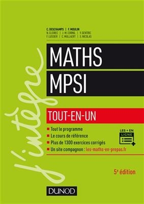 Maths MPSI : tout-en-un - C.: Moulin Deschamps  F., N. et al Cleirec