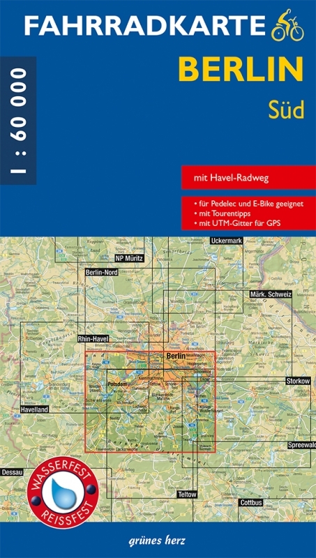 Fahrradkarte Berlin S&uuml;d