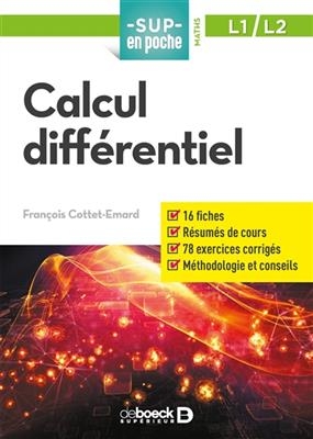 Calcul diff&eacute;rentiel, L1-L2 - Fran&ccedil;ois Cottet-Emard