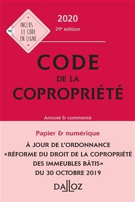 Code de la copropriété 2020 : annoté & commenté