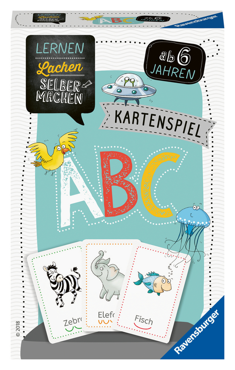 Lernen Lachen Selbermachen: Kartenspiel ABC - Kartenspiel ab 6 Jahre - Eva Odersky, Hannah Diehl