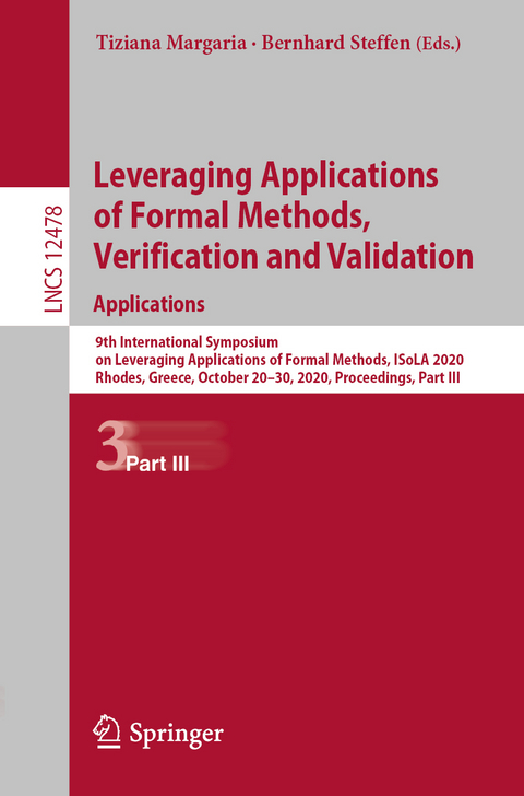 Leveraging Applications of Formal Methods, Verification and Validation: Applications - 