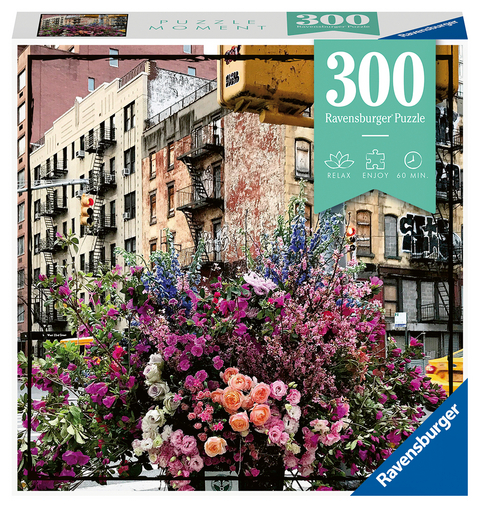 Ravensburger Puzzle Moment 12964 Flowers in New York - 300 Teile Puzzle f&uuml;r Erwachsene und Kinder ab 8 Jahren
