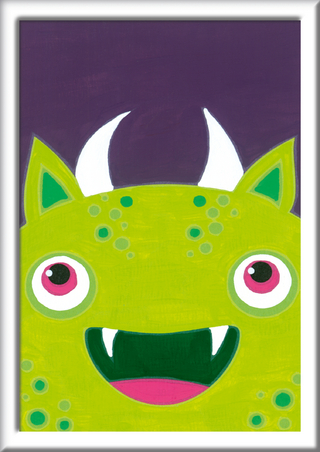 CreArt, Malen nach Zahlen Kinder - Freches Monster