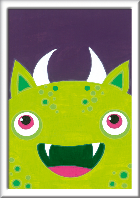 CreArt, Malen nach Zahlen Kinder - Freches Monster