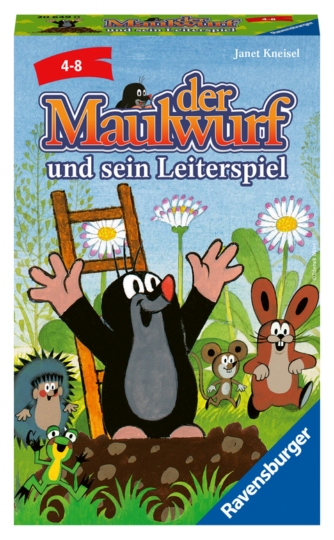 Der Maulwurf und sein Leiterspiel - Reisespiel ab 4 Jahre - Janet Kneisel