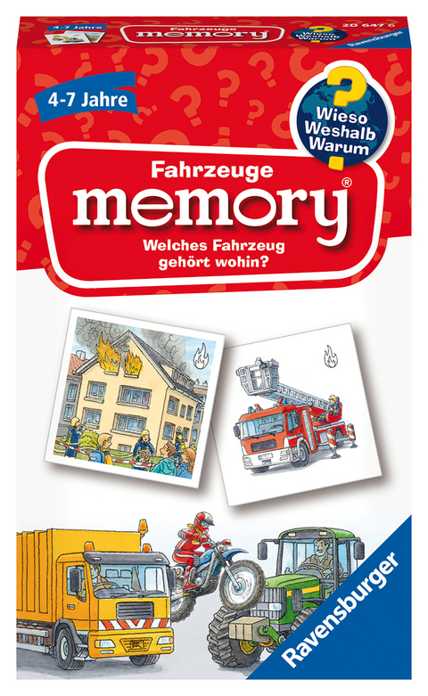 Wieso? Weshalb? Warum? Fahrzeuge memory&reg; - Reisespiel ab 4 Jahre - William H. Hurter