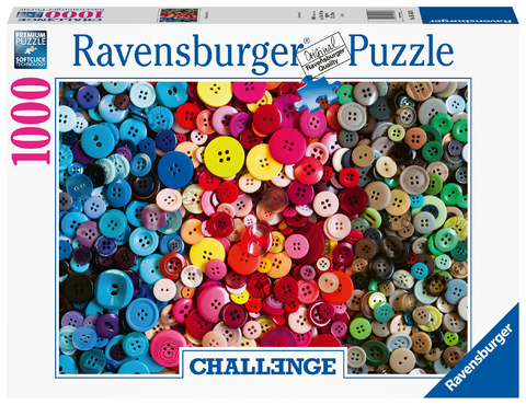 Ravensburger Puzzle 16563 - Challenge Buttons - 1000 Teile Puzzle f&uuml;r Erwachsene und Kinder ab 14 Jahren
