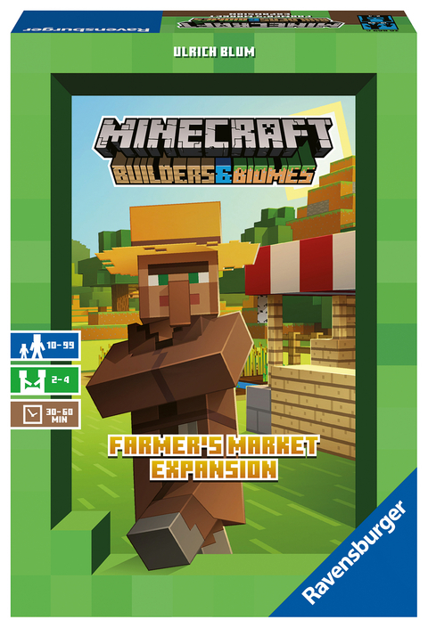 Minecraft: Builders & Biomes - Farmers Market Expansion - Gesellschaftsspiel & Brettspiel ab 10 Jahre - Ulrich Blum