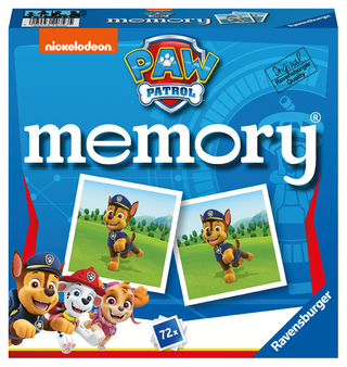 Ravensburger - 20743 Paw Patrol memory®, der Spieleklassiker für alle Fans der TV-Serie Paw Patrol, Merkspiel für 2-8 Spieler ab 4 Jahren