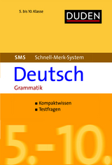 SMS Deutsch - Grammatik 5.-10. Klasse - Hock, Birgit