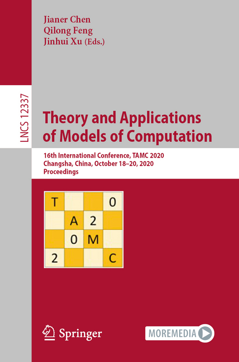 Theory and Applications of Models of Computation - 