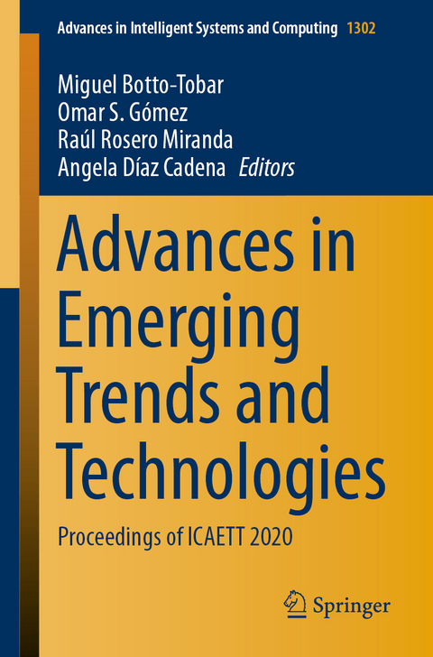 Advances in Emerging Trends and Technologies - 