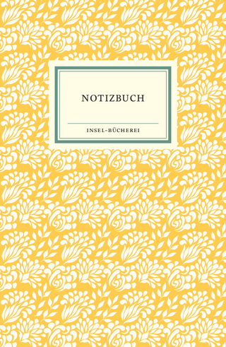 Notizbuch Insel-Bücherei »Blumendekor sonnengelb«