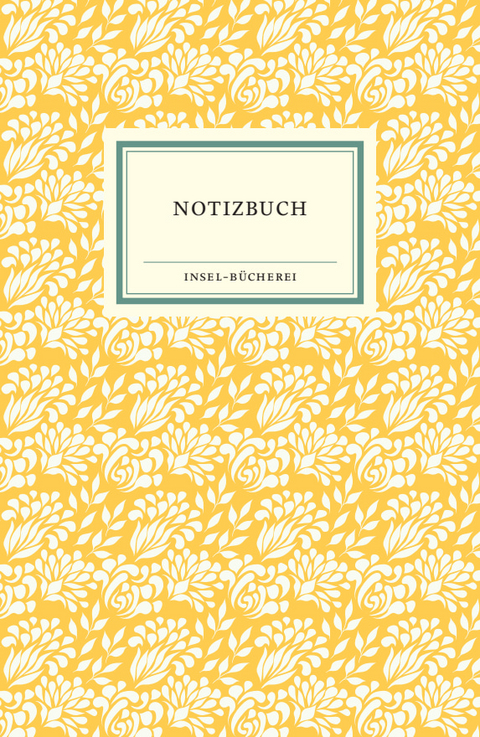 Notizbuch Insel-Bücherei »Blumendekor sonnengelb«