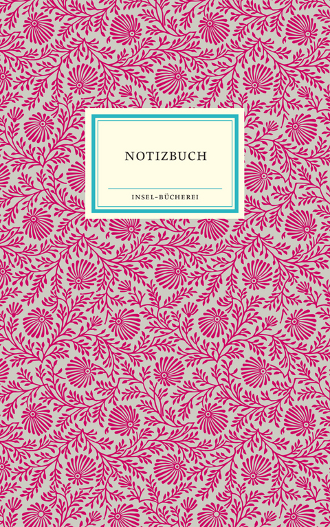 Notizbuch Insel-Bücherei »Blumendekor magenta«