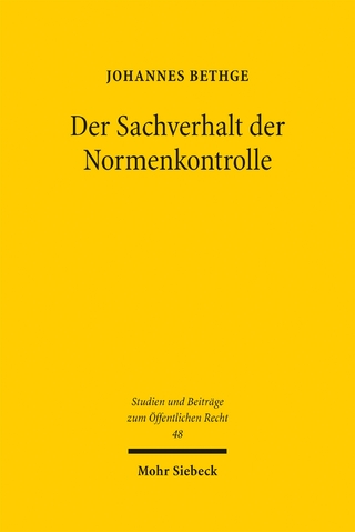 Der Sachverhalt der Normenkontrolle