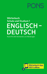 PONS W&ouml;rterbuch f&uuml;r Schule und Studium Englisch, Band 1 Englisch-Deutsch