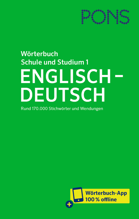 PONS W&ouml;rterbuch f&uuml;r Schule und Studium Englisch, Band 1 Englisch-Deutsch