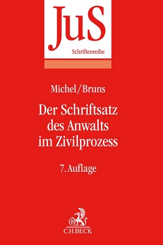Der Schriftsatz des Anwalts im Zivilprozess