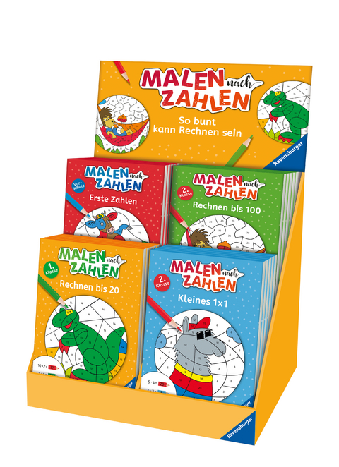 Verkaufs-Kassette "Malen nach Zahlen - Lernbl&ouml;cke"