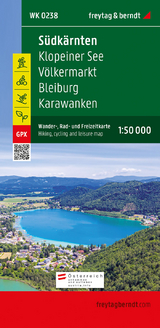 S&uuml;dk&auml;rnten, Wander-, Rad- und Freizeitkarte 1:50.000, freytag & berndt, WK 0238