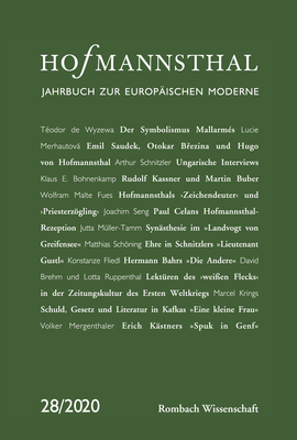 Hofmannsthal – Jahrbuch zur Europäischen Moderne