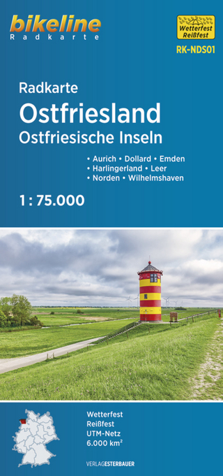 Radkarte Ostfriesland Ostfriesische Inseln