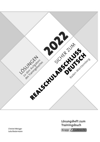 Sicher zum Realschulabschluss Deutsch Baden-Württemberg 2022
