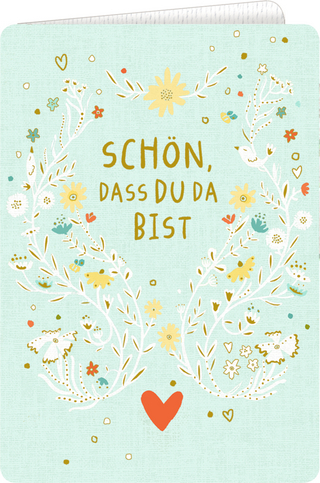 Grußkarte - Schön, dass du da bist!