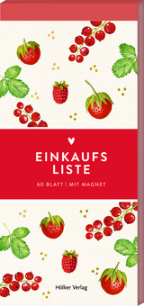 Einkaufsliste (Rote Beeren, K&uuml;chenpapeterie)