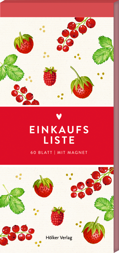 Einkaufsliste (Rote Beeren, K&uuml;chenpapeterie)