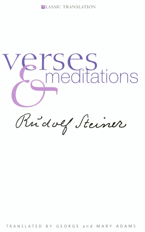 Verses and Meditations -  Rudolf Steiner