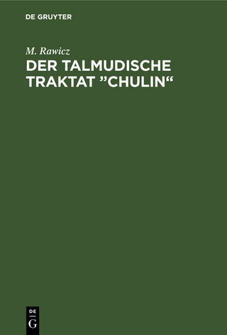 Der talmudische Traktat „Chulin“