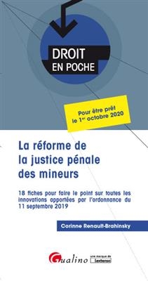 La r&eacute;forme de la justice p&eacute;nale des mineurs : 18 fiches pour faire le point sur toutes les innovations apport&eacute;es par ... - Corinne Renault-Brahinsky