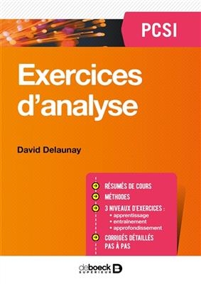 Exercices d'analyse PCSI - David Delaunay
