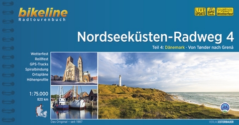 Nordseek&uuml;sten-Radweg. 1:75000 / Nordseek&uuml;sten-Radweg Teil 4 - 