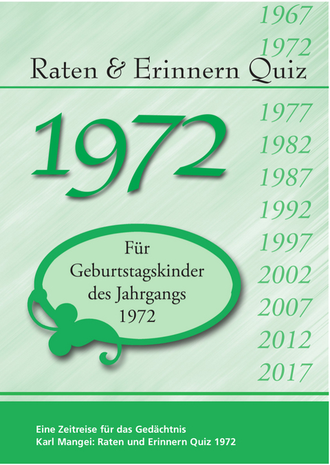 Raten und Erinnern Quiz 1972 - Karl Mangei