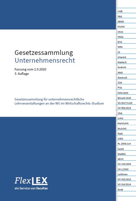 Gesetzessammlung Unternehmensrecht - 