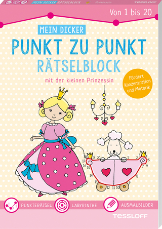 Mein dicker Punkt zu Punkt Rätselblock mit der kleinen Prinzessin. Von 1 bis 20