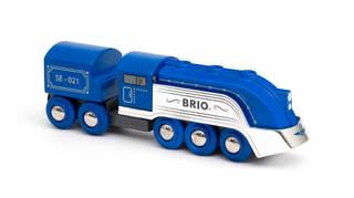 BRIO World 33642 Blauer Dampfzug Special Edition 2021 - Zubehör für die BRIO Holzeisenbahn - Empfohlen ab 3 Jahren