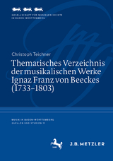 Thematisches Verzeichnis der musikalischen Werke Ignaz Franz von Beeckes (1733&ndash;1803) - Christoph Teichner