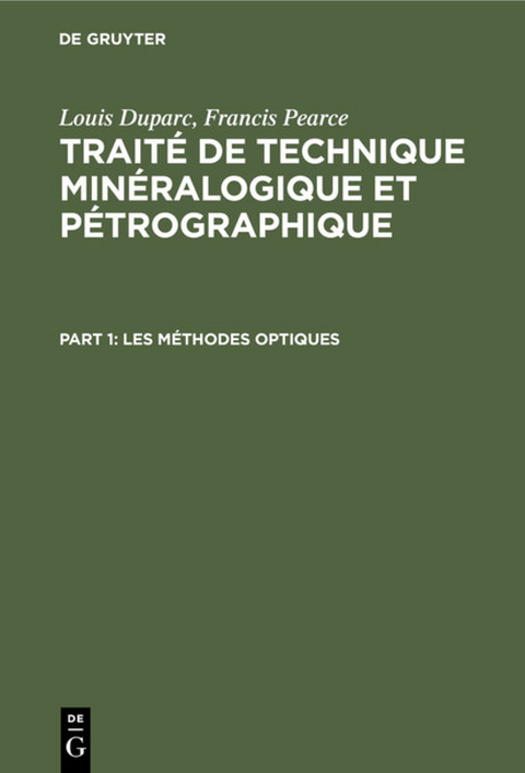 Les m&eacute;thodes optiques